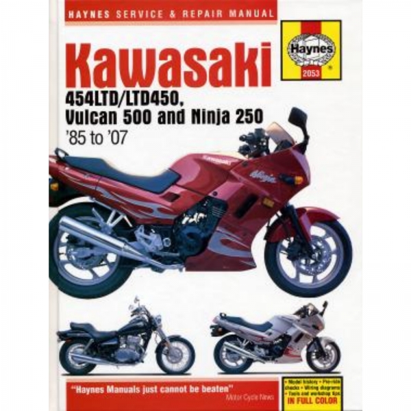 Kawasaki 454LTD/LTD450, Vulcan 500 und Ninja 250 (1985-2007) repair manual