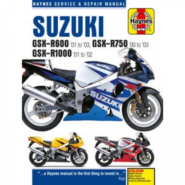 Suzuki GSX-R600, GSX-R750 und GSX-R1000 (2000-2003) Reparaturanleitung
