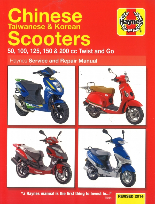 China Taiwan Südkorea Scooter 50cc-200cc (2004-2014) Werkstatthandbuch Haynes