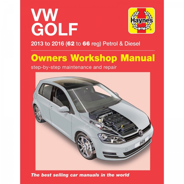 VW Golf 7 VII 2013-2016 Benzin Diesel workshop manual Haynes