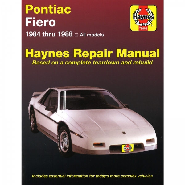 Pontiac Fiero 1984-1988 USA US Kanada Amerika Import Reparaturhandbuch Haynes