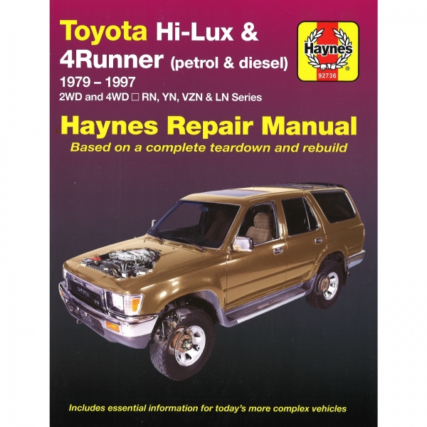 Toyota Hi-Lux 4Runner 1979-1997 repair manual Haynes