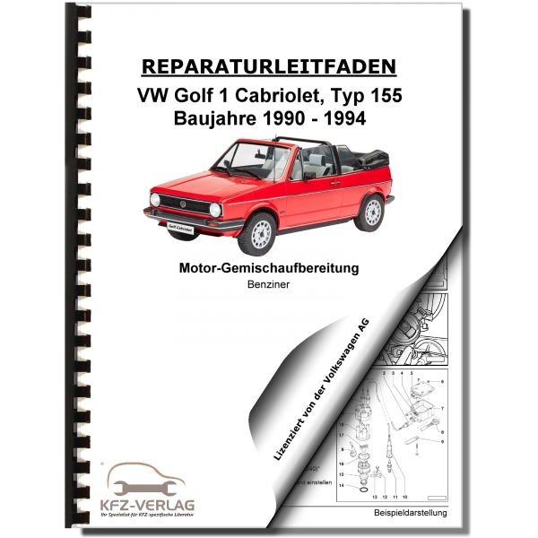 VW Golf 1 155 Cabrio 90-94 Digifant Zünd/Einspritzanlage 1,8l Werkstatthandbuch
