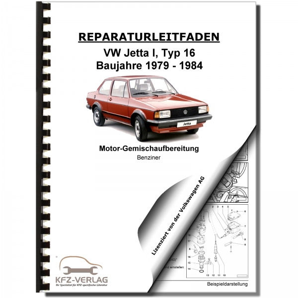 VW Jetta 1 16 1979-1984 34 PICT Keihin Vergaser Zündanlage Werkstatthandbuch
