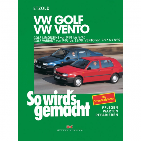 VW Vento, Jetta 3 Typ 1H2 1992-1997 So wird's gemacht Werkstatthandbuch Etzold