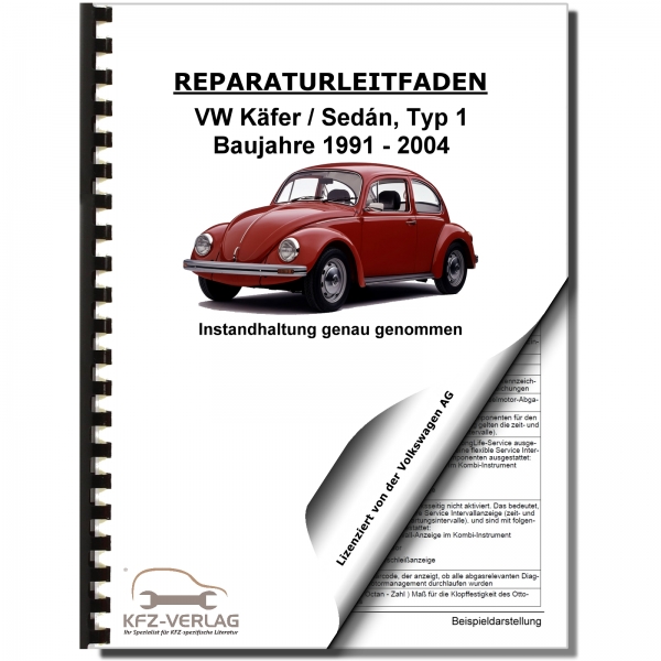 VW Käfer Sedan 1991-2004 Instandhaltung Inspektion Wartung Reparaturleitfaden
