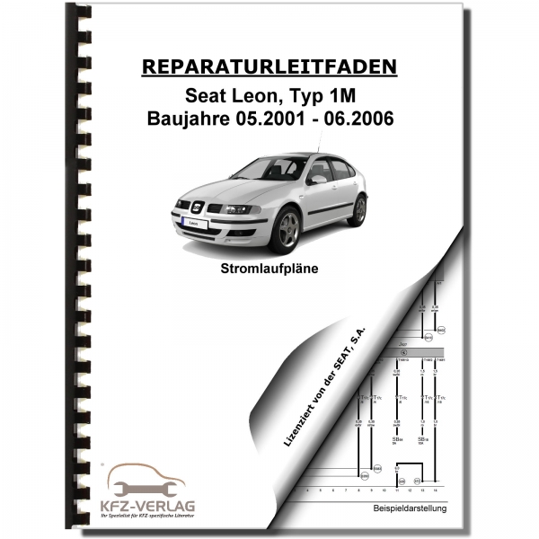 SEAT Leon Typ 1M (01-06) Schaltplan Stromlaufplan Verkabelung Elektrik Pläne