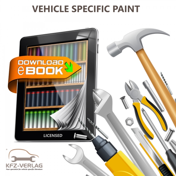 VW XL1 type 6Z 2012-2016 paint information workshop repair guide download eBook