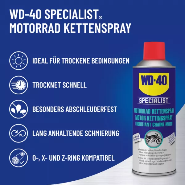 WD-40 Specialist Motorrad Kettenspray 100 ml Aerosol