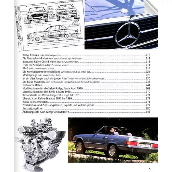 Mercedes-Benz SL - Die Baureihe 107 R107 Dokumentation Bildband 1971-1989