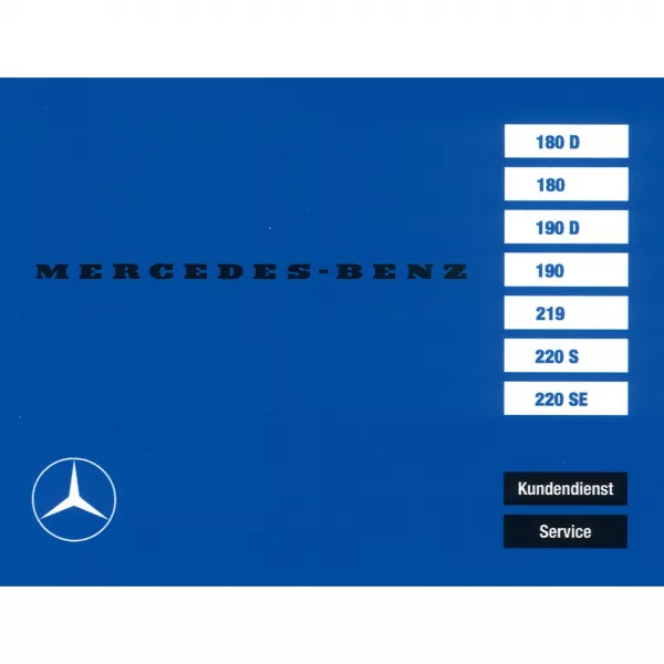 Serviceheft / Wartungsheft zu Mercedes-Benz Serie 180D, 180