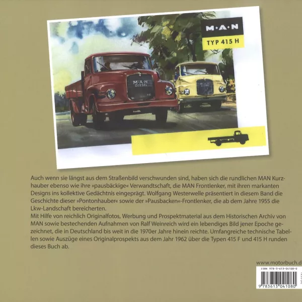 MAN Kurzhauber & Pausbacke Katalog Verzeichnis Übersicht Bildband LKW Kipper