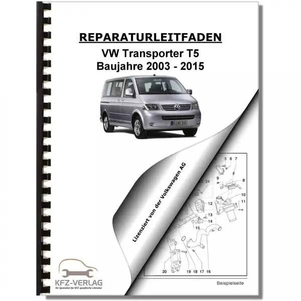 VW Transporter T5 (03-15) Elektrische Anlage Elektrik Systeme Reparaturanleitung