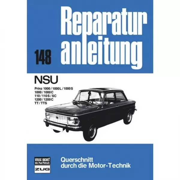 NSU Prinz 1000 L/S/C, 110 S/SC, 1200 C/TT/TTS, Typ 67c/67f (1964-1973)