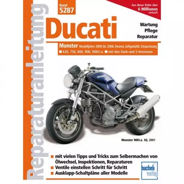 Ducati Monster 620/750/800/900/1000 i.e. (2000-2006) Reparaturanleitung