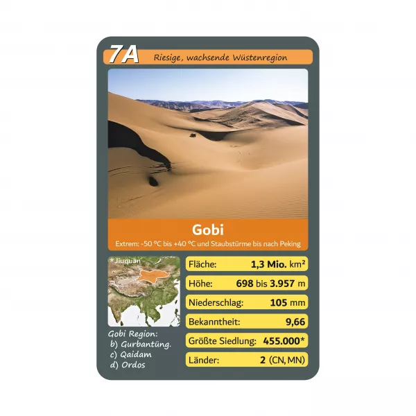 Die Erforschung der Wüste Gobi - Quartett: Den Geheimnissen einer majestätischen Landschaft auf die Spur kommen.