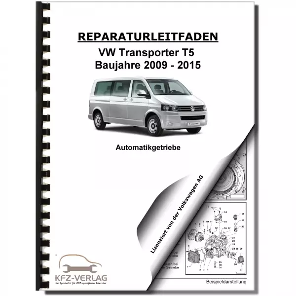 VW Transporter T5 09-15 7 Gang Automatikgetriebe DSG DKG 0BT Reparaturanleitung