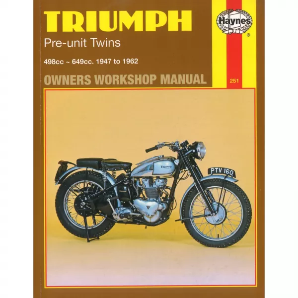 Triumph Pre-Unit Twins 498cc 649cc 1947-1962 Motorrad Reparaturanleitung Haynes