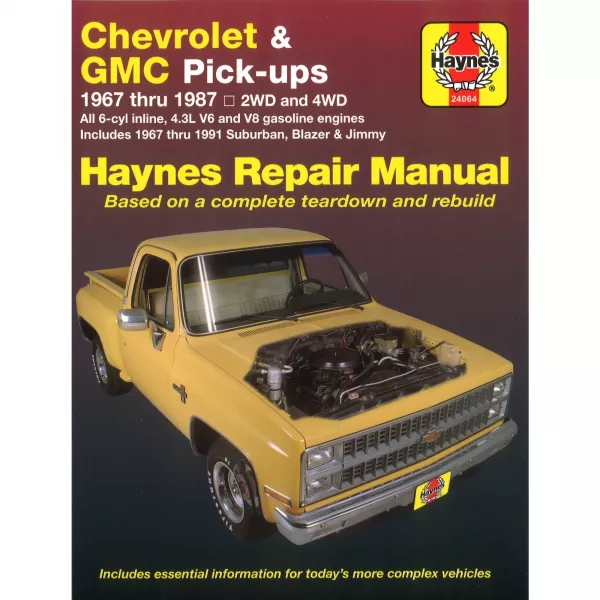 Chevrolet Blazer Suburban Pickup Blazer (1967-1991) Reparaturanleitung Haynes
