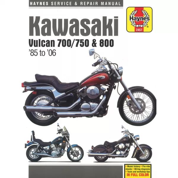 Kawasaki Motorrad Vulcan 700/750 und 800 (1985-2006) Reparaturanleitung Haynes