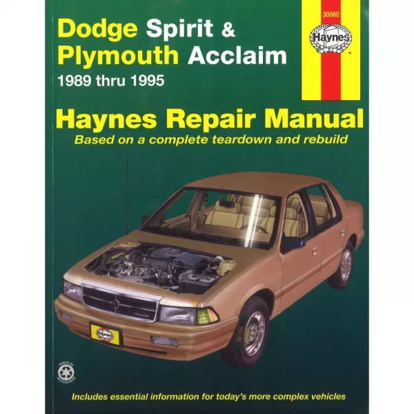 Dodge Spirit Plymouth Acclaim 1989-1995 Reparaturanleitung Haynes