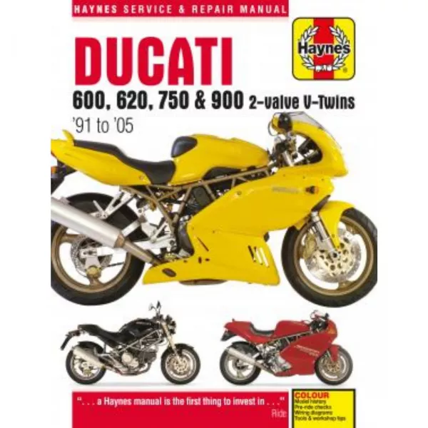 Ducati 600, 620, 750, 900 2-Ventiler V-Twins (91-95) Reparaturanleitung Haynes