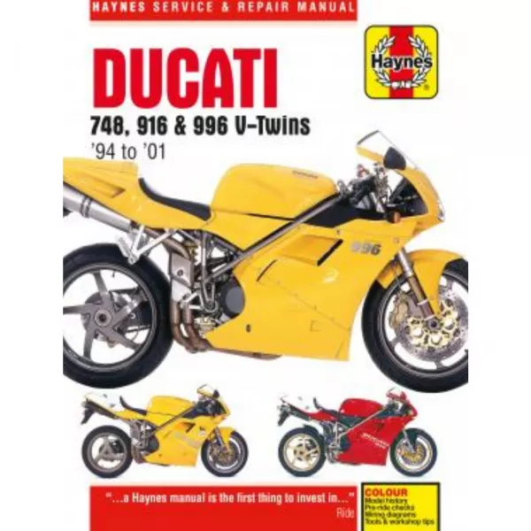 Ducati Motorrad 748, 916 und 996 V-Twins (1994-2001) Reparaturanleitung Haynes