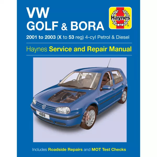 VW Golf Bora 4 IV 2001-2003 4-Zylinder Benzin Diesel Reparaturanleitung Haynes