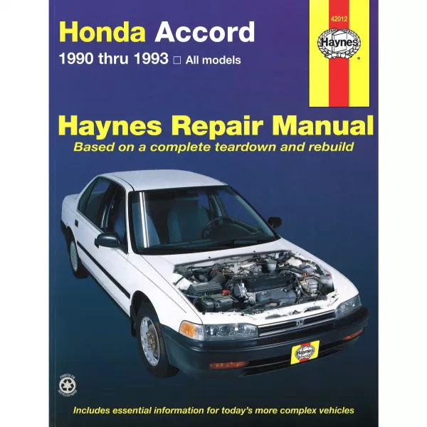 Honda Accord (1990-1993) Reparaturanleitung Haynes