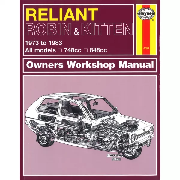 Reliant Robin Kitten 1973-1983 748/848cc alle Modelle Reparaturanleitung Haynes