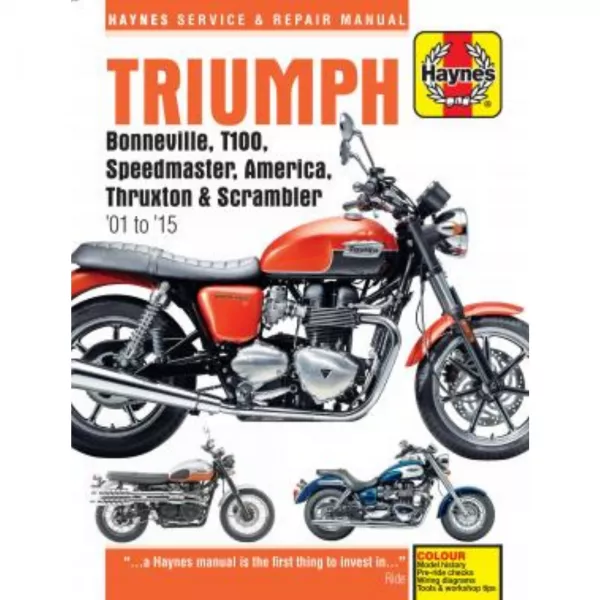Triumph Motorrad Bonneville,T100 und America (01-15) Reparaturanleitung Haynes