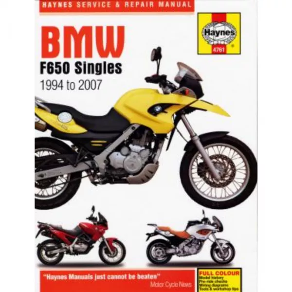 BMW Motorrad F650 Singles (1994-2007) Reparaturanleitung Haynes