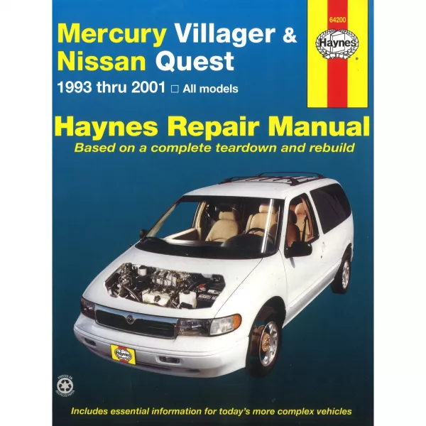 Mercury Villager Nissan Quest 1993-2001 Reparaturanleitung Werkstatthandbuch