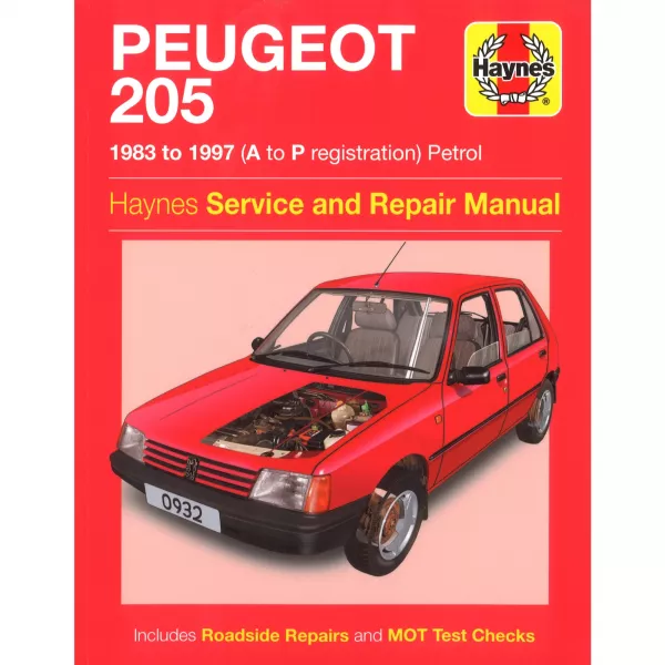 Peugeot 205 (1983-1997) 954/1124/1360/1580/1905cc Reparaturanleitung Haynes