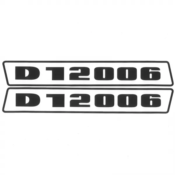 Deutz D12006 Schwarz bis 1974 Schlepper Traktor Aufkleber Klebefolie