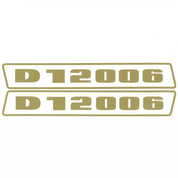 Deutz D12006 Gold bis 1974 Schlepper Traktor Aufkleber Klebefolie