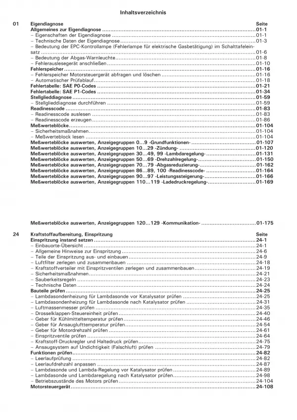 VW Bora 1J (98-06) Motronic Einspritz- Zündanlage 115 PS Reparaturanleitung PDF