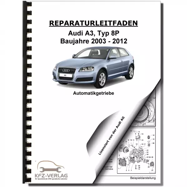 Audi A3 Typ 8P 2003-2012 7 Gang Automatikgetriebe DSG DKG 0AM Reparaturanleitung
