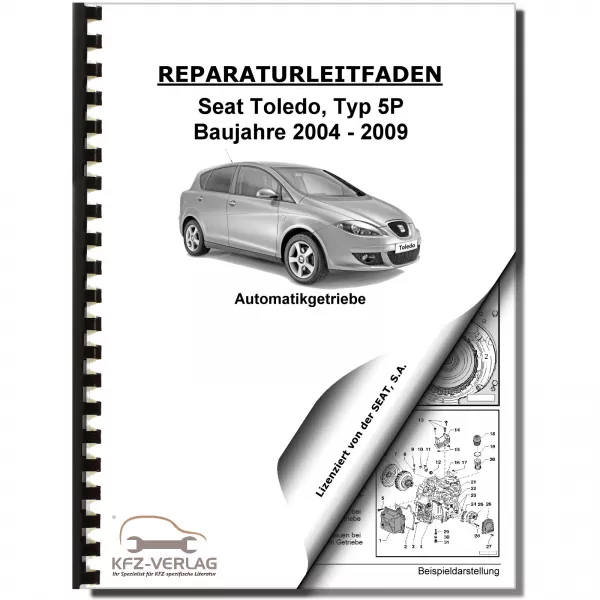 SEAT Toledo Typ 5P 2004-2009 6 Gang Direktschaltgetriebe 02E Reparaturanleitung