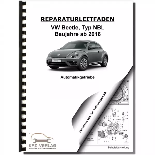 VW Beetle Typ NBL (16-19) 7 Gang Automatikgetriebe DKG 0AM Reparaturanleitung