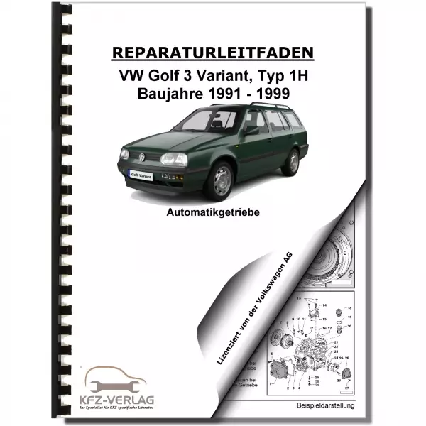 VW Golf 3 Variant 1H 1991-1999 4 Gang Automatikgetriebe 096 Reparaturanleitung