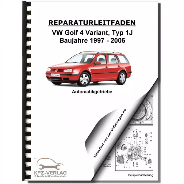 VW Golf 4 Variant 1997-2006 4 Gang Automatikgetriebe 01M Reparaturanleitung