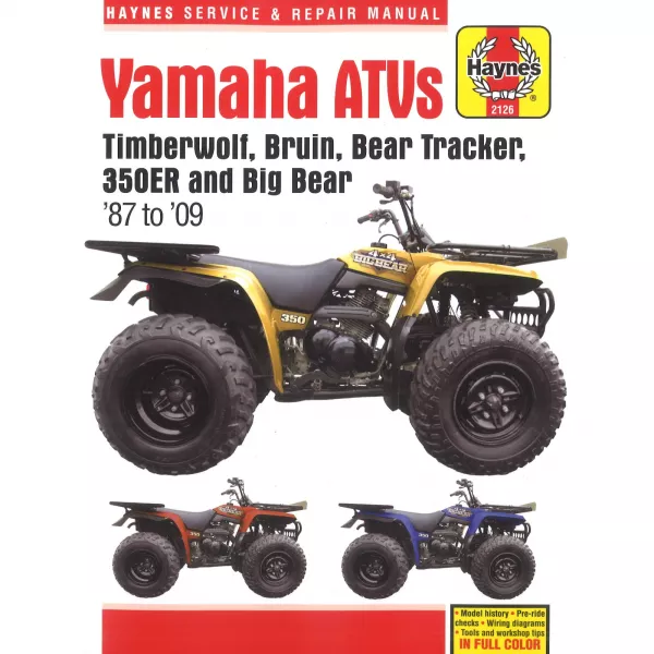 Yamaha ATVs Timberwolf Bruin 1987-2009 Reparaturanleitung Haynes
