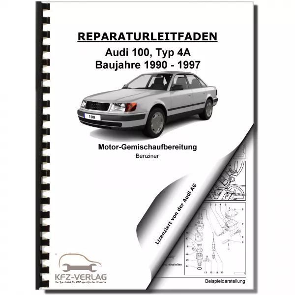 Audi 100 Typ 4A (90-97) K-Jetronic/TSZ-H Zündanlage 102 PS Reparaturanleitung