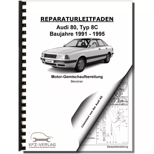 Audi 80 8C 1991-1995 K-Jetronic/TSZ-H Einspritz- Zündanlage Reparaturanleitung