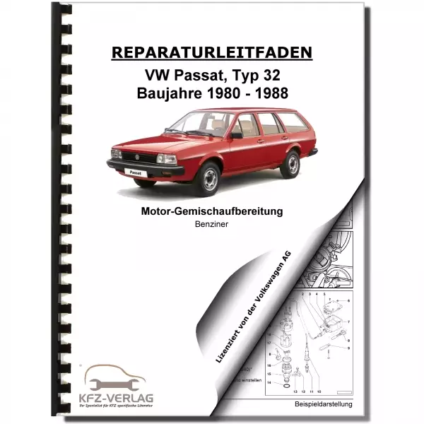VW Passat 2 32 (80-88) 2E2-, 2EE-Vergaser TSZ-H Zündanlage Reparaturanleitung