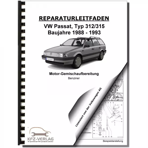 VW Passat 3 35 (88-93) K-Jetronic VEZ-Zündanlage 1,8l 136 PS Reparaturanleitung