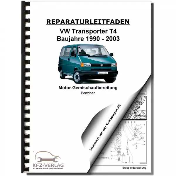 VW Transporter T4 (90-03) 2E3-Vergaser TSZ-H Zündanlage 66 PS Reparaturanleitung