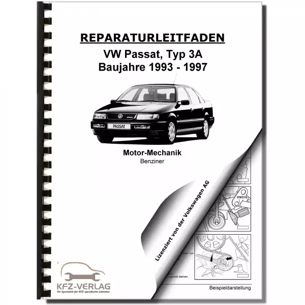 VW Passat 4 3A (93-97) 4-Zyl. 100 PS Benzinmotor Mechanik Reparaturanleitung