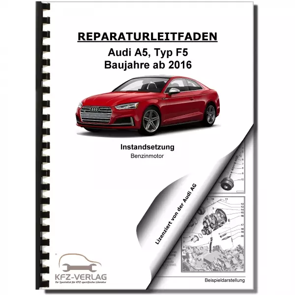 Audi A5 F5 (16>) Instandsetzung 6-Zyl. 2,9l 3,0l Benzinmotor Reparaturanleitung